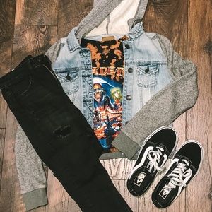 American Eagle Cropped Denim Jacket